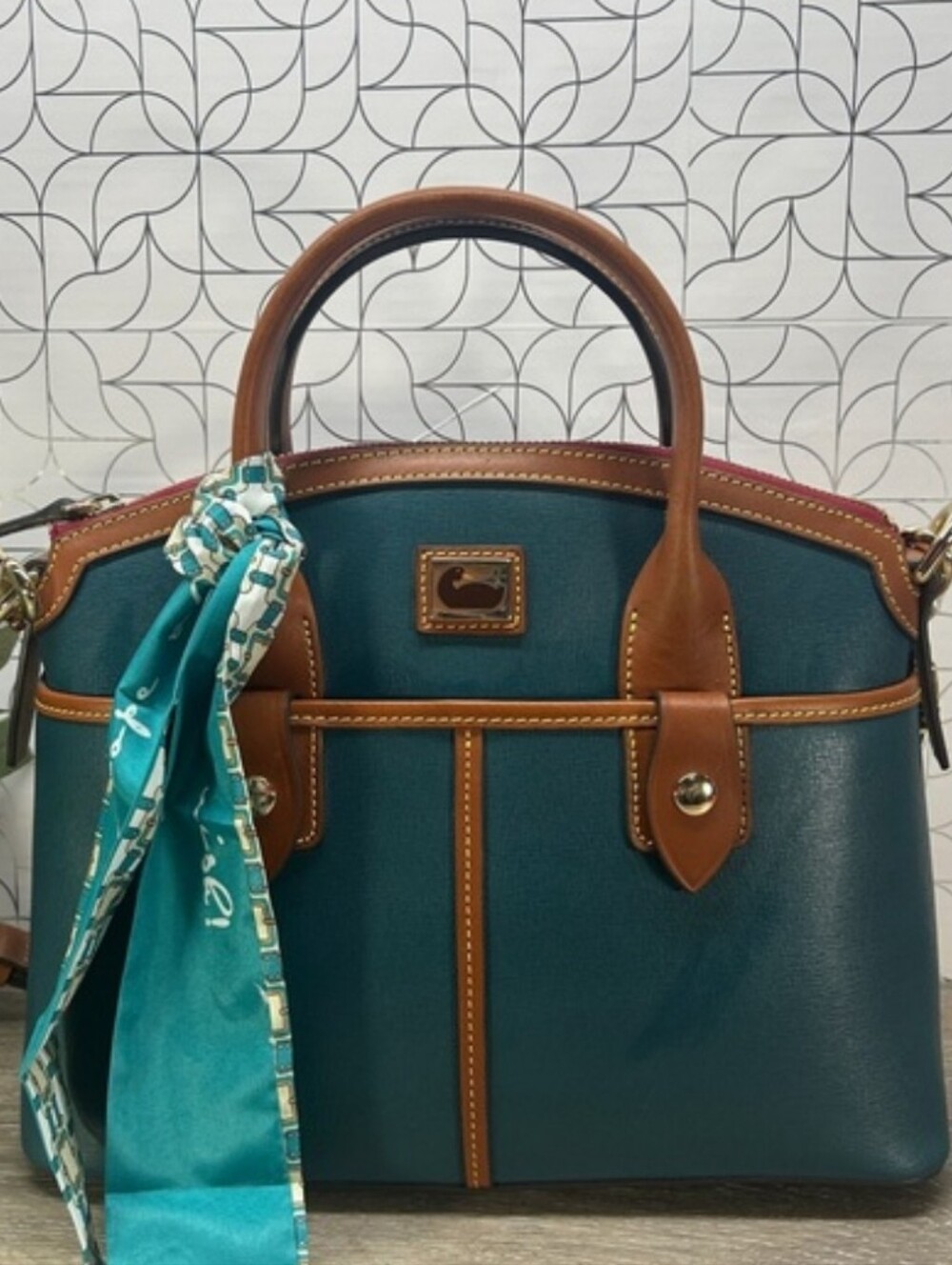 Dooney & Bourke 1997 Teak Satchel